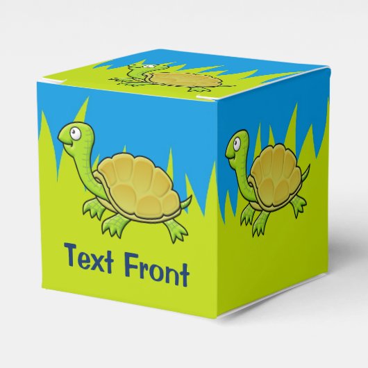 Cartoon Turtle Bedankdoosjes (Voorkant Zijde)