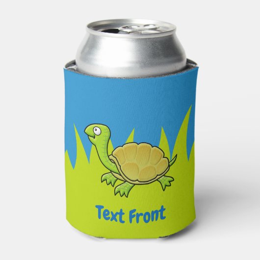 Cartoon Turtle Blikjeskoeler (Blikje Voorkant)