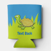 Cartoon Turtle Blikjeskoeler (Achterkant)