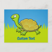 Cartoon Turtle Briefkaart (Voorkant)