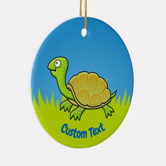 Cartoon Turtle Ceramic Ornament (Rechts)