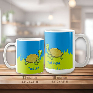 Cartoon Turtle Coffee Mok
