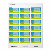 Cartoon Turtle Etiket (Full Sheet)