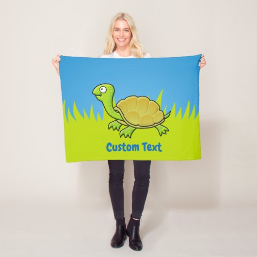 Cartoon Turtle Fleece Blanket Deken (In situ)