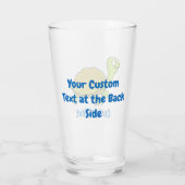 Cartoon Turtle Glas (Achterkant)