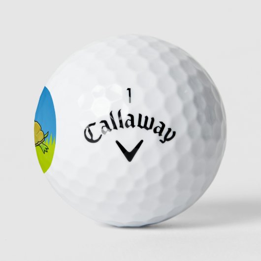 Cartoon Turtle Golfballen (Logo)