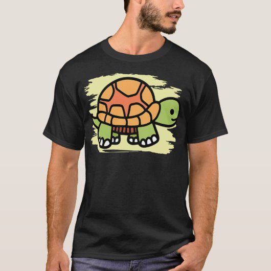 Cartoon Turtle I Sea Turtle I Kids Turtle T-shirt (Voorkant)