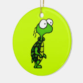Cartoon Turtle Keramisch Ornament (Links)