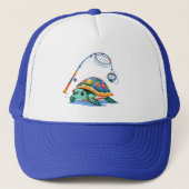 Cartoon Turtle Kids Hat Trucker Pet (Voorkant)