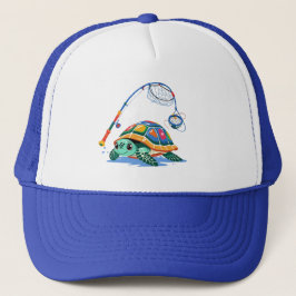 Cartoon Turtle Kids Hat Trucker Pet