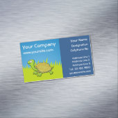 Cartoon Turtle Magnetisch Visitekaartje (Voorbeeld)