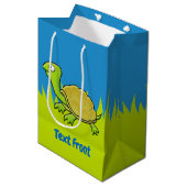 Cartoon Turtle Medium Gift Bag Cadeauzakje (Voorkant Gekanteld)