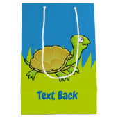 Cartoon Turtle Medium Gift Bag Cadeauzakje (Achterkant)