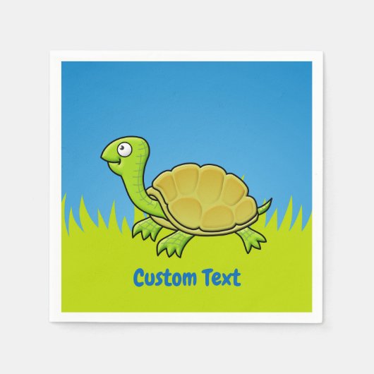 Cartoon Turtle Napkins Servet (Voorkant)