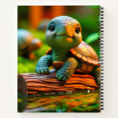 Cartoon Turtle Notitieboek (Achterkant)