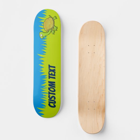 Cartoon Turtle Persoonlijk Skateboard (Voorkant)
