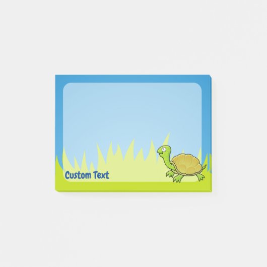 Cartoon Turtle Post-it® Notes (Voorkant)