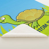Cartoon Turtle Sherpa Deken (3/4)