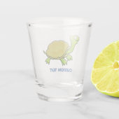 Cartoon Turtle Shot Glas (Achterkant)