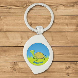 Cartoon Turtle Sleutelhanger