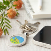 Cartoon Turtle Sleutelhanger (Zijkant)