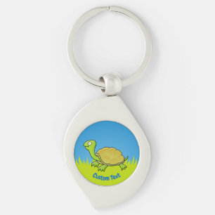 Cartoon Turtle Sleutelhanger