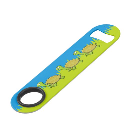 Cartoon Turtle Speed Flessenopener (Voorkant Gekanteld)