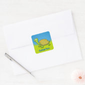 Cartoon Turtle Square Sticker (Envelop)