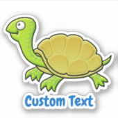 Cartoon Turtle Sticker (Voorkant)