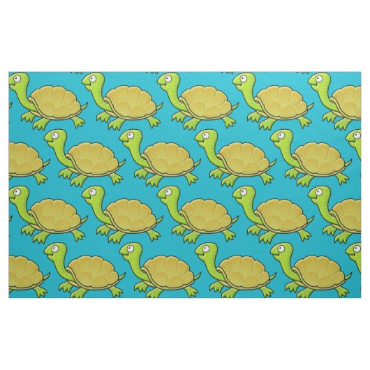 Cartoon Turtle Stof (Fat Quarter)