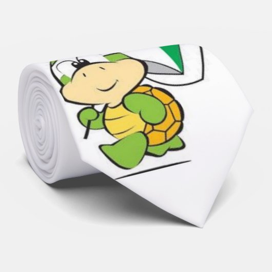 Cartoon Turtle Stropdas (Opgerold)