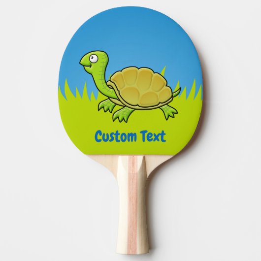 Cartoon Turtle Tafeltennisbatje (Voorkant)