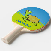 Cartoon Turtle Tafeltennisbatje (Voorkant Gekanteld)