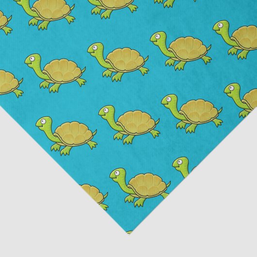 Cartoon Turtle Tissuepapier (Detail)