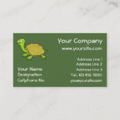 Cartoon Turtle Visitekaartje (Voorkant)