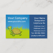 Cartoon Turtle Visitekaartje (Voorkant)