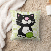 Cartoon Tuxedo Kat Sierkussen (Deken)