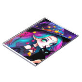 Cartoon Twilight Witch Notitieboek (Linkerzijde)