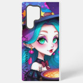 Cartoon Twilight Witch Samsung Galaxy Hoesje (Achterkant)