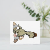 Cartoon Tyrannosaurus Dinosaur Explorer Briefkaart (Staand voorkant)