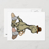 Cartoon Tyrannosaurus Dinosaur Explorer Briefkaart (Voorkant / Achterkant)