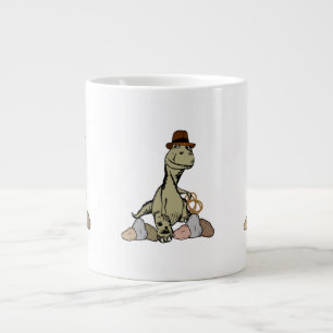 Cartoon Tyrannosaurus Dinosaur Explorer Grote Koffiekop