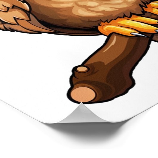 Cartoon uil illustratie poster (Hoek)