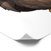 Cartoon uil illustratie poster (Hoek)