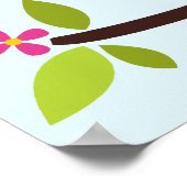 Cartoon Uil Kinderen Muur Kunst Poster (Hoek)