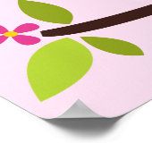 Cartoon Uil Kinderen Muur Kunst Poster (Hoek)