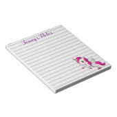 Cartoon unicorn, aangepast notitieblok (Schuin)