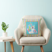 Cartoon Unicorn Kinder kamer gooit kussen (Stoel)