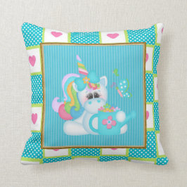 Cartoon Unicorn kinder kamer gooit kussen