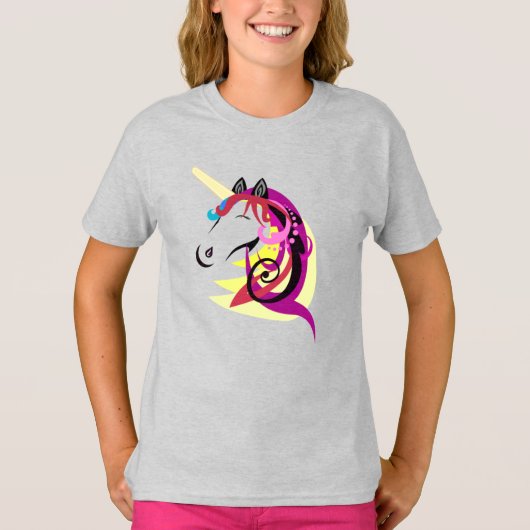Cartoon Unicorn T-shirt (Voorkant)